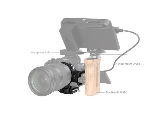 SMALLRIG 4244 Sapata Rotativa Horizontal para Vertical para Sony E e FX