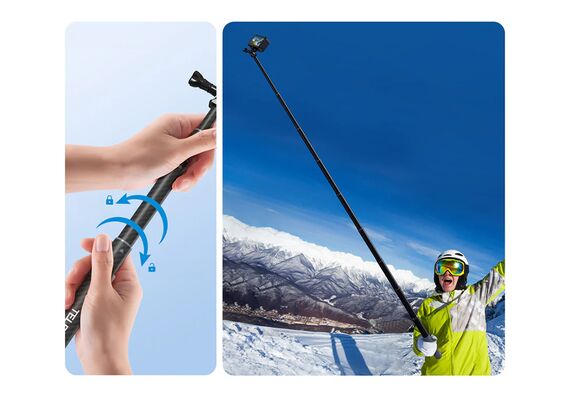 ​TELESIN Selfie Stick para Action Cam GP-MNP-300-3