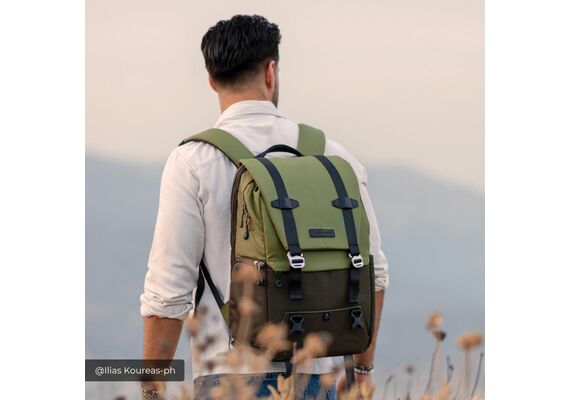 K&F CONCEPT Mochila para Equipamento Fotográfico KF13.087AV2 - 20L (Verde Exército)