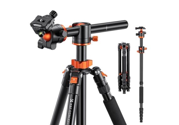 K&F CONCEPT Tripé (com Monopé) T255A4 + Cabeça de Rótula BH-36L