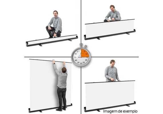 WALIMEX PRO Fundo Roll-Up 210x220cm - Branco