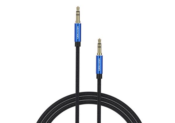VENTION Cabo de Áudio BAWLF Jack 3.5mm Macho (Preto) - 1m