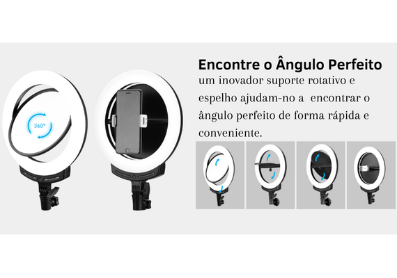 NANLITE Iluminador Bicolor Led Anelar HALO 10