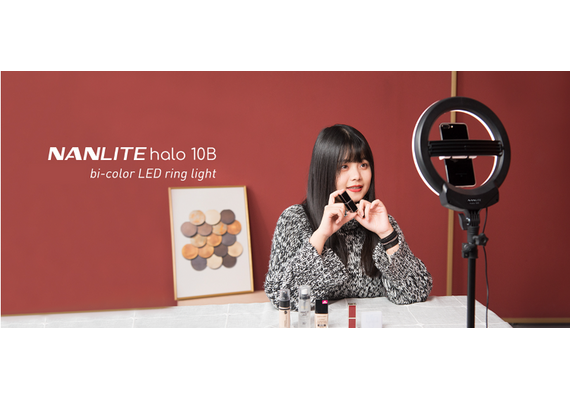 NANLITE Iluminador Bicolor Led Anelar HALO 10