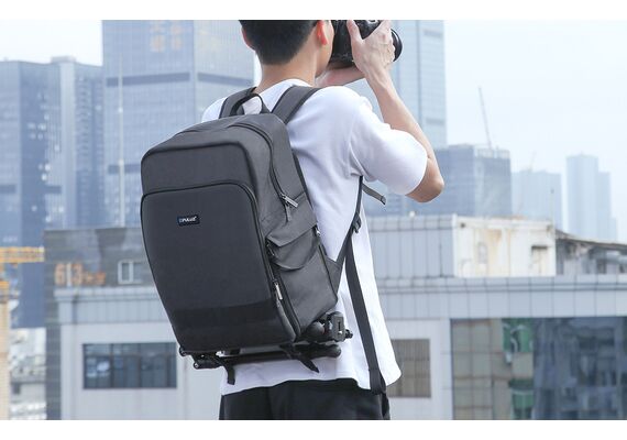 ​PULUZ Mochila Impermeável PU5017B - Cinza Escuro
