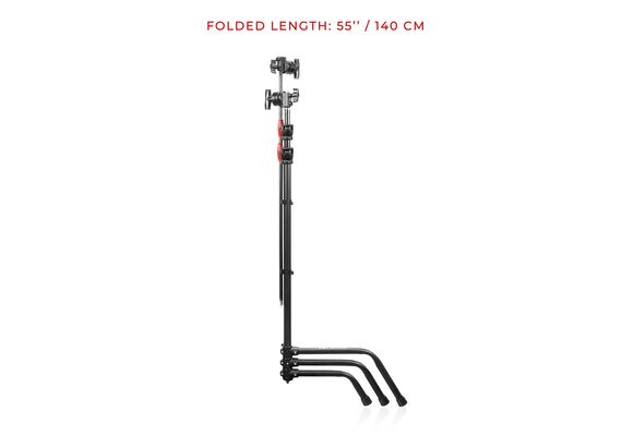 SHAPE Perna Deslizante 102cm com Suporte C de 26cm (Preto)