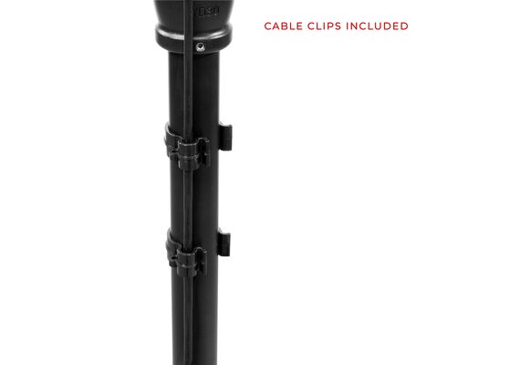 SHAPE Perna Deslizante 50.80cm com Suporte C de 13.33cm (Preto)