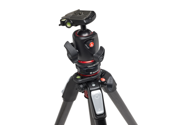 MANFROTTO Tripé de Fibra de Carbono MT055CXPRO4 + MHXPRO-BHQ2 Cabeça de Bola XPRO em Magnésio com Sapata 200PL + Quick Release System MOVE
