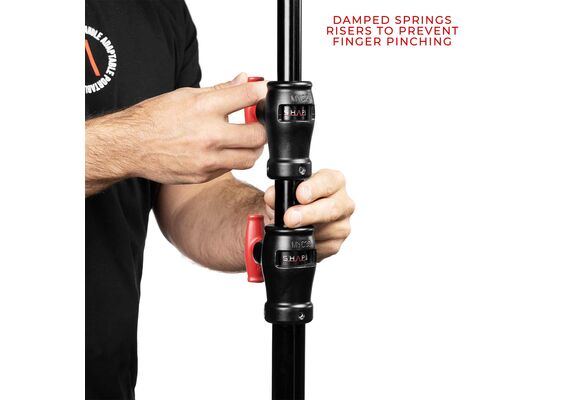 SHAPE Suporte Combinado Montreal Triple Riser Preto/Cromado