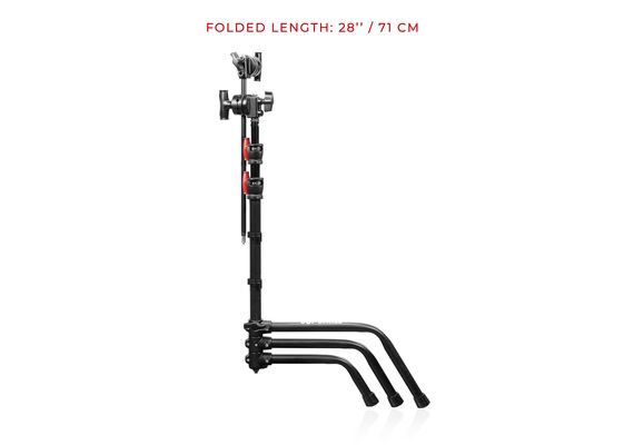 SHAPE Perna Deslizante 50.80cm com Suporte C de 13.33cm (Preto)