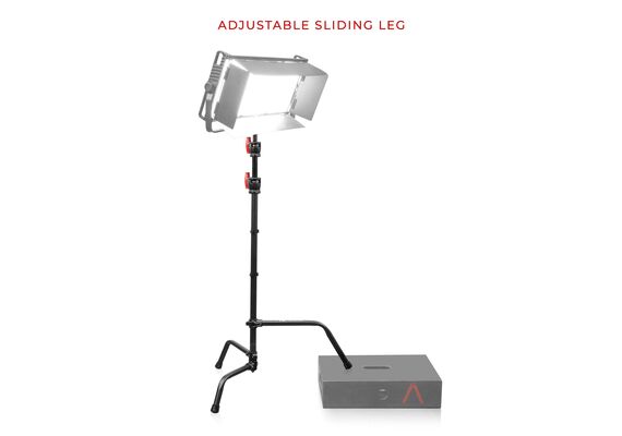 SHAPE Perna Deslizante 102cm com Suporte C de 26cm (Preto)