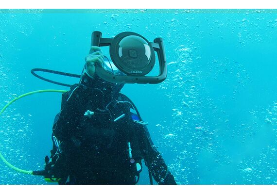 TELESIN Caixa Subaquática para GoPro Hero 9 / Hero 10 / Hero 11 / Hero 12