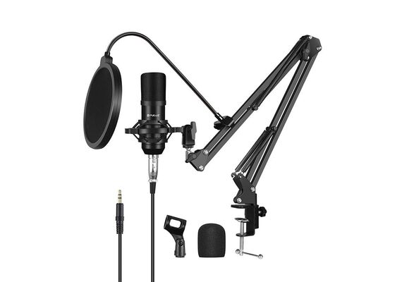 PULUZ Microfone Condensador PU612B Studio Broadcast