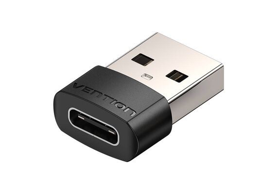 VENTION Adaptador CDWB0 PVC USB 2.0 Macho/USB-C Fêmea (Preto)