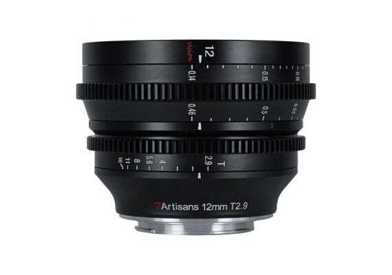 7ARTISANS 12mm T2.9 Vision Cinema para Micro 4/3 - Preto