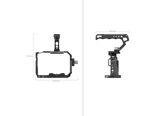 SMALLRIG 3668B Kit Cage para Sony Alpha 7R V / Alpha 7 IV / Alpha 7S III