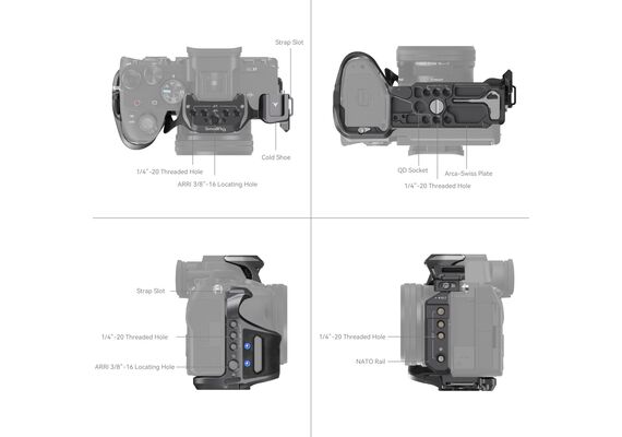 SMALLRIG Cage 4308 Rhinoceros para Sony Alpha 7R V / Alpha 7 IV / Alpha 7S III