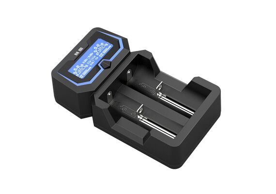 XTAR Carregador para Baterias Cilíndricas Iões de Lítio 18650 X2
