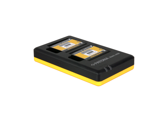 PATONA Carregador Duplo USB para 2 Baterias Olympus LI-50B / LI-90B / LI-92B