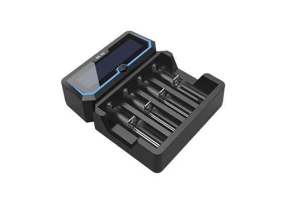 XTAR Carregador para Baterias Cilíndricas Iões de Lítio 18650 X4