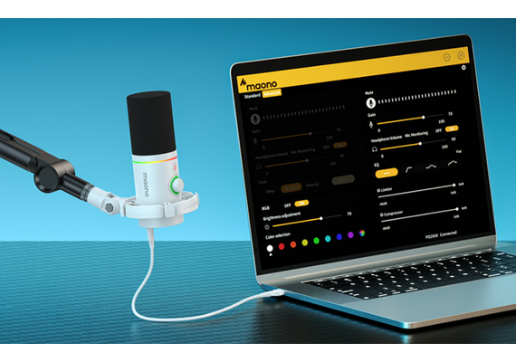 MAONO Microfone Dinâmico PD200x - Branco