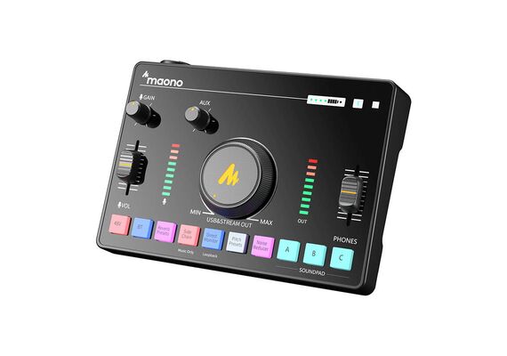 MAONO Mixer de áudio e placa de som AMC2 Neo