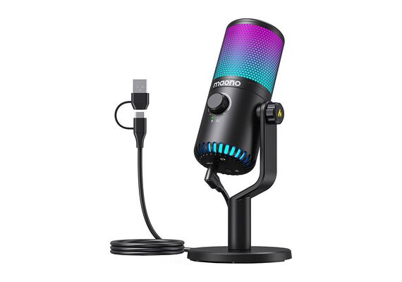 MAONO Microfone cardióide DM30RGB - Preto