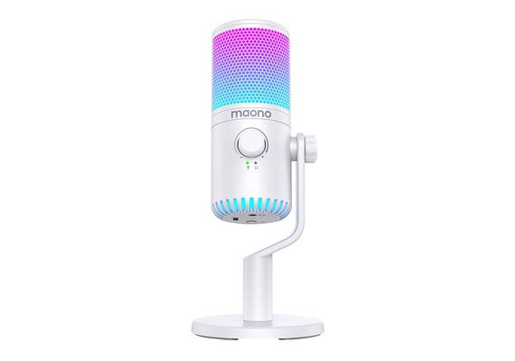 MAONO Microfone cardióide DM30RGB - Branco