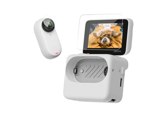 TELESIN película de proteção de tela e lente para Insta360 GO 3
