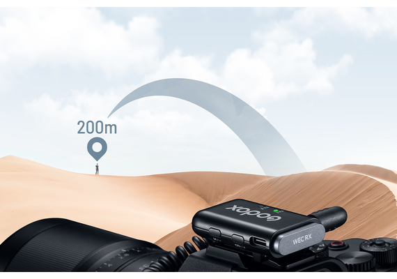 GODOX Microfone Duplo de Lapela Wireless WEC (1TX+1RX)