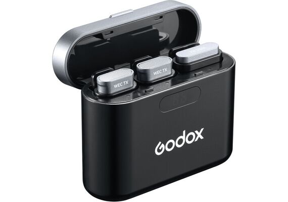 GODOX Microfone Duplo de Lapela Wireless WEC (2TX+1RX+CX)
