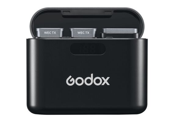 GODOX Microfone Duplo de Lapela Wireless WEC (2TX+1RX+CX)