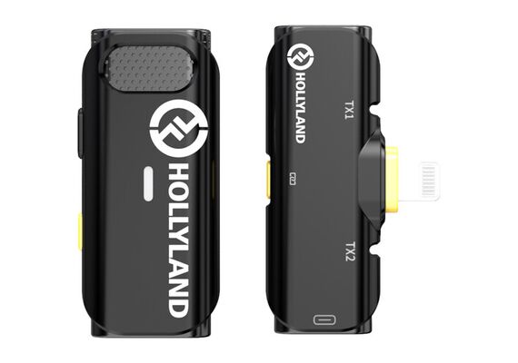 HOLLYLAND Microfone de Lapela Wireless Lark C1 para iOS - Cool Black