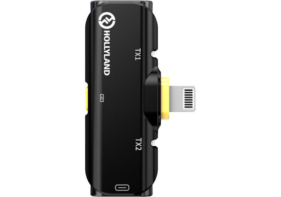 HOLLYLAND Microfone de Lapela Wireless Lark C1 para iOS - Cool Black