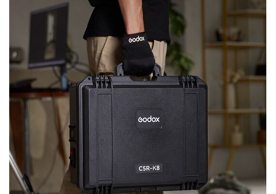 GODOX Kit 8 LED RGB Pocket C5R-K8 com Mala de Carregamento