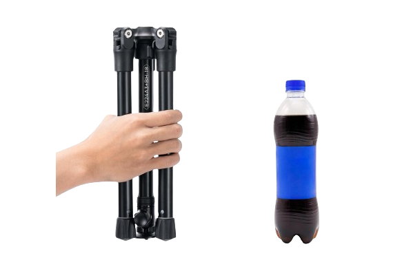 K&F CONCEPT E224A3 Tripé Portátil com Selfie-Stick + Cabeça de Bola BH-18 + Suporte Smartphone