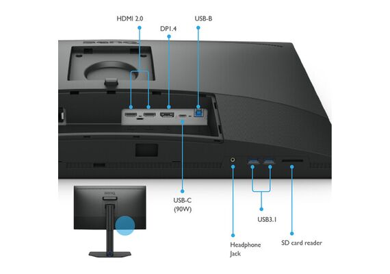 BENQ Monitor SW272U 4K HDR 27"