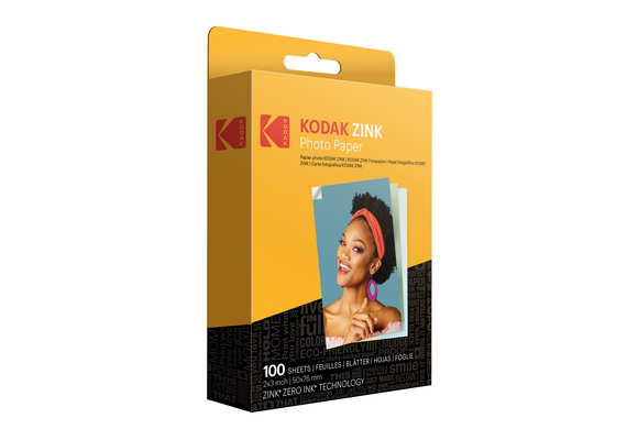 KODAK Zink Papel 2x3 - Pack de 100