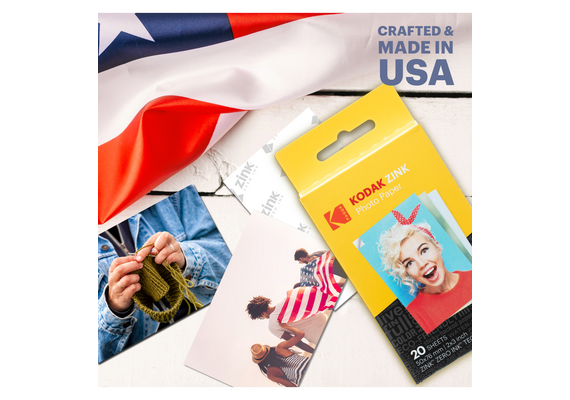 KODAK Zink Papel 2x3" - Pack de 20