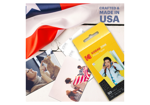 KODAK Zink Papel 2x3" - Pack de 50