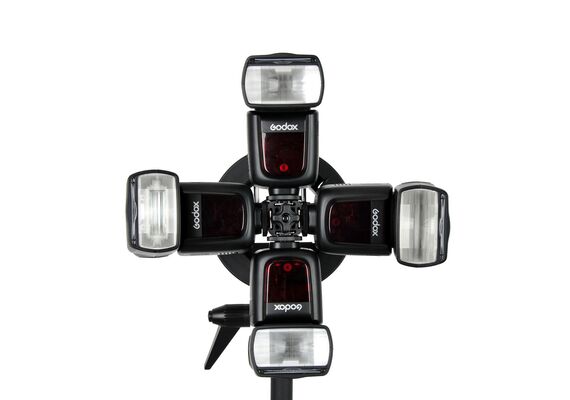 GODOX Suporte para Quatro Flash Speedlite