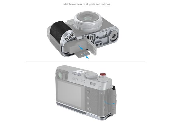 SMALLRIG 4555 L-Shape Grip Fujifilm X100VI / X100V - Prata