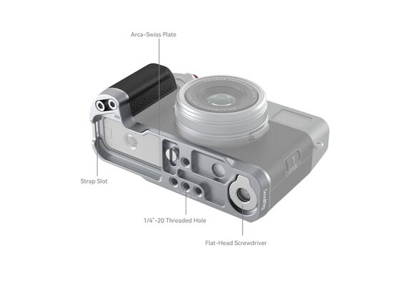 SMALLRIG 4555 L-Shape Grip Fujifilm X100VI / X100V - Prata