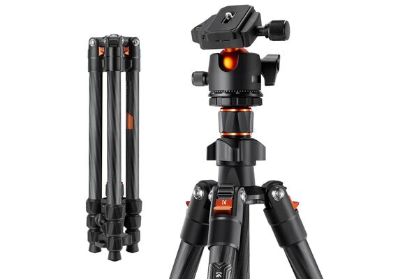 K&F CONCEPT Tripé de Carbono K254C2 + Cabeça de Bola BH-36L