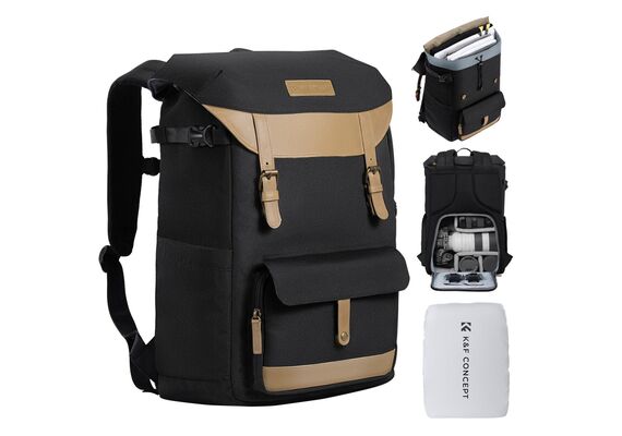 K&F CONCEPT Mochila Multifuncional Camera Backpack DayFun KF13.066V12 - 18L (Preto)K&F CONCEPT Mochila Multifuncional Camera Backpack DayFun KF13.066V12 - 18L (Preto)