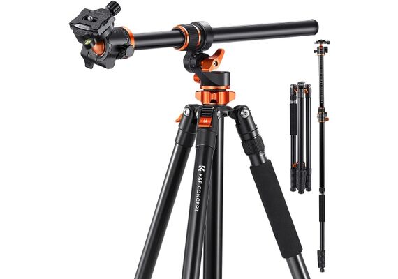 K&F CONCEPT Tripé (com Monopé) T254A7 + Cabeça de Rótula BH-28L