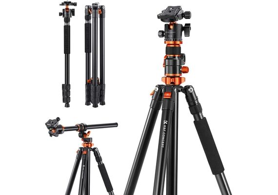K&F CONCEPT Tripé (com Monopé) T254A7 + Cabeça de Rótula BH-28L