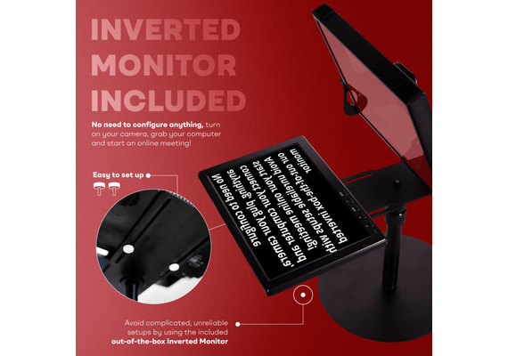 TELEPROMPTER PAD  EyeMeeting Desktop para monitor de 10.1