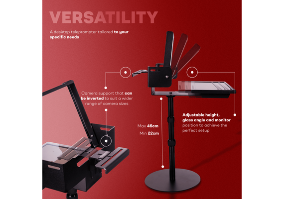 TELEPROMPTER PAD  EyeMeeting Desktop para monitor de 10.1