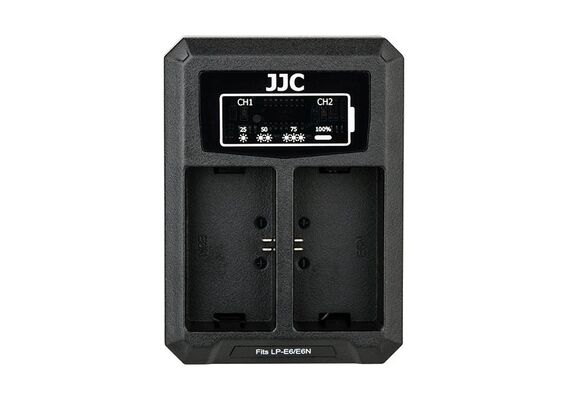 ​JJC Carregador USB Duplo para Baterias LP-E6 / LP-E6NH